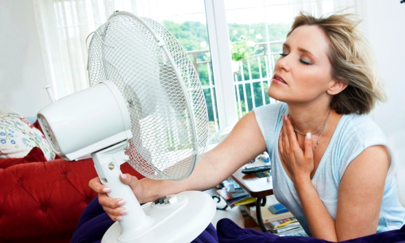 Because nothing says menopause like sitting in front of a fan...
