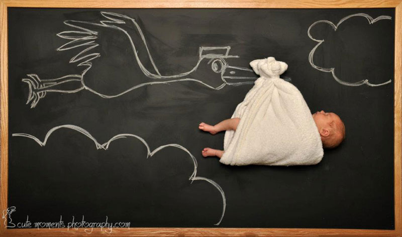 chalkboard newborn