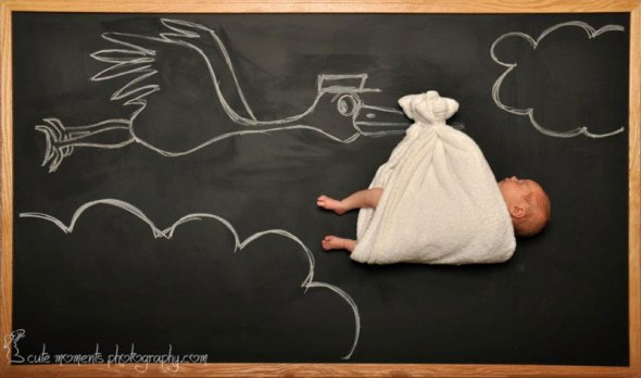 chalkboard newborn