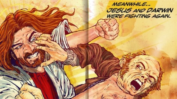 darwin fighting jesus
