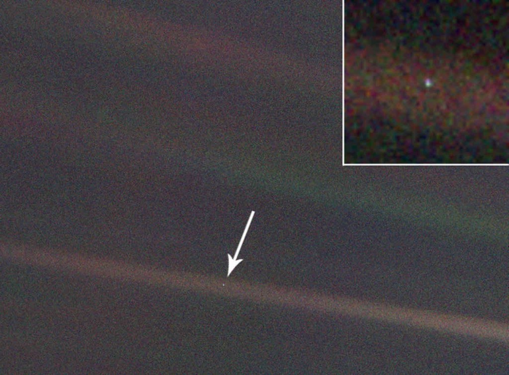Our pale blue dot in the wake of destruction | Lunatic Laboratories
