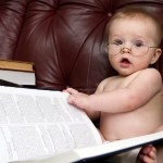 one smart looking baby