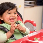 baby eating food