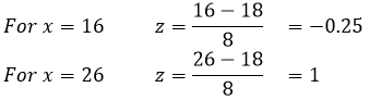 Normal distribution cell example