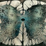 Gold leaf spinal cord art by Greg Dunn design