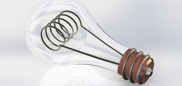 Light bulb render