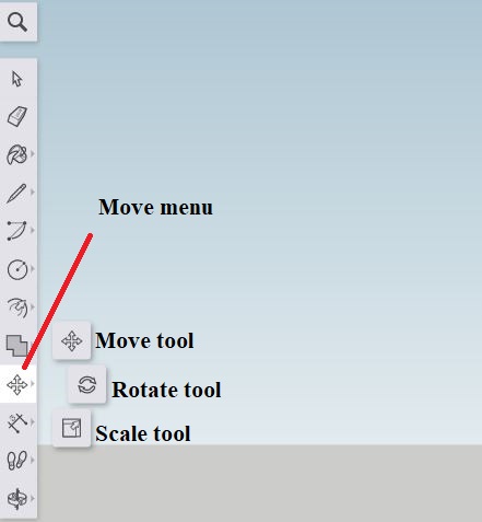 Sketchup - move menu