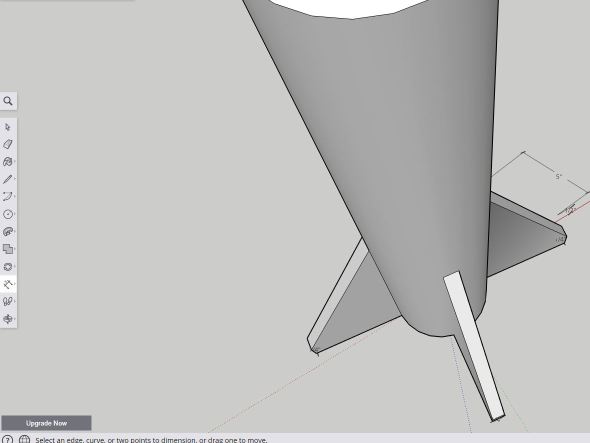 Sketchup - multifin extrude