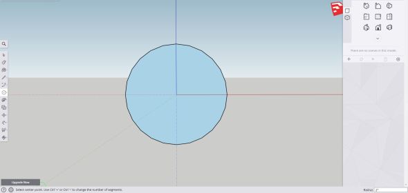 Sketchup - sphere step 1