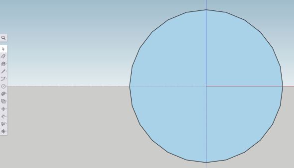 Sketchup - sphere step 2