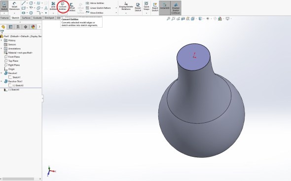 Solidworks - bulb base 2