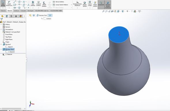 Solidworks - bulb base