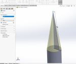 Solidworks – nose cone&nbsp;revolve