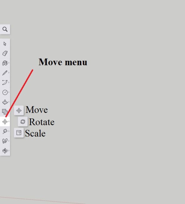 Sketchup - Move menu