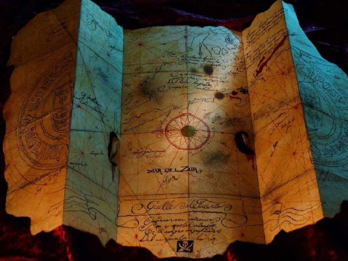 A pirate's treasure map.